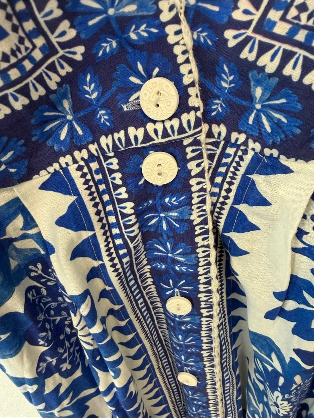 Farm Rio Tapestry Linen Maxi Dress - Picture 9 of 9
